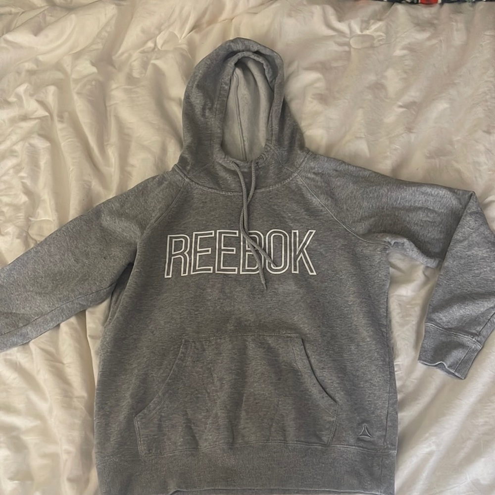 Grey Reebok hoodie